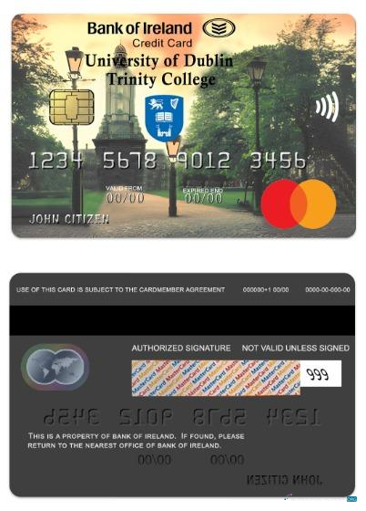 Download Ireland Bank of Ireland Affinity credit mastercard Photoshop template